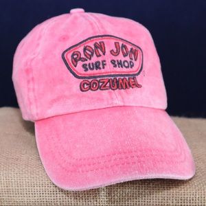 Red Distressed Ron Jon Hat from Cozumel
